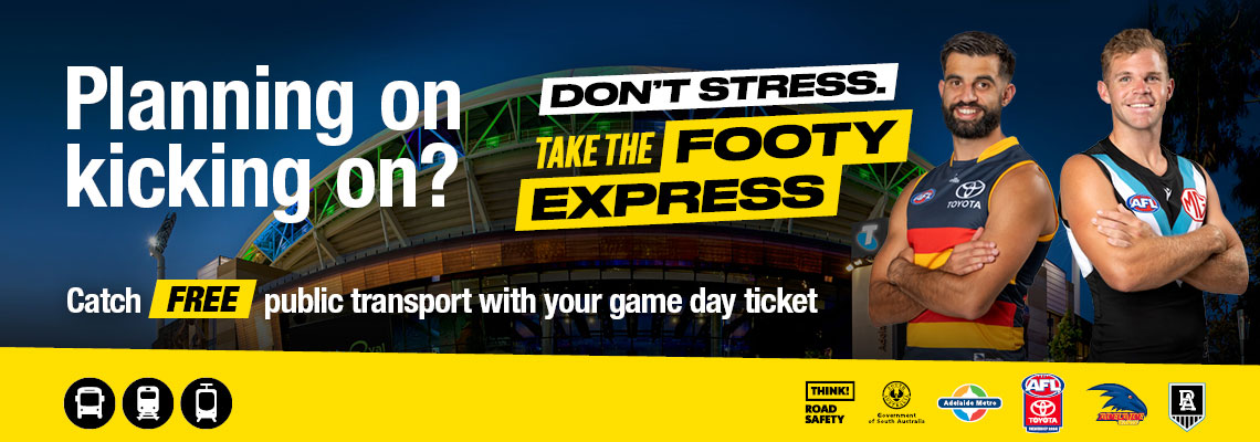 Don't stress! Take the Footy Express